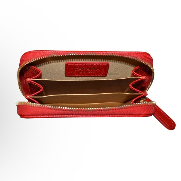 CAVANA New York Zippy Coin Purse in Red - Picture 2 of 3